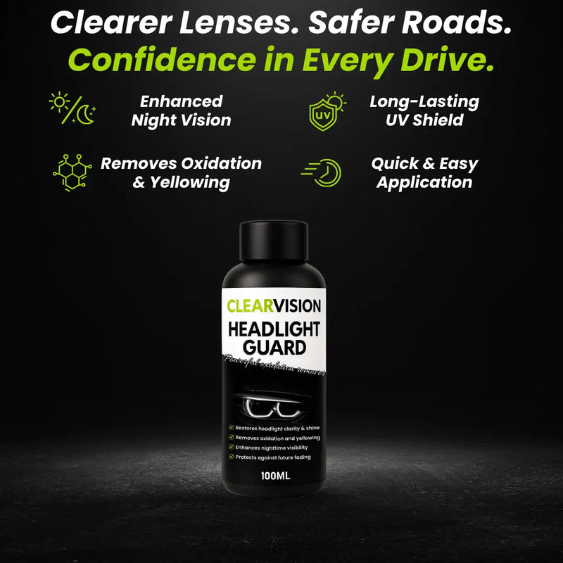 ClearVision™ – HeadlightGuard | Lens Restorer & UV Protector - VIP